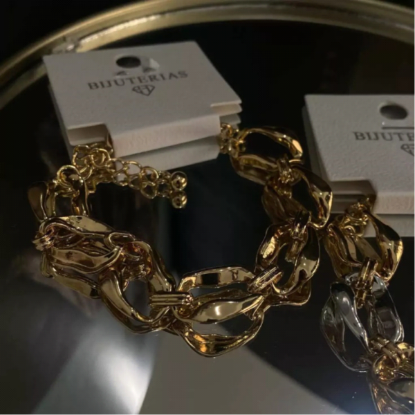 Pulseira de Metal  Argola Elos - Image 4