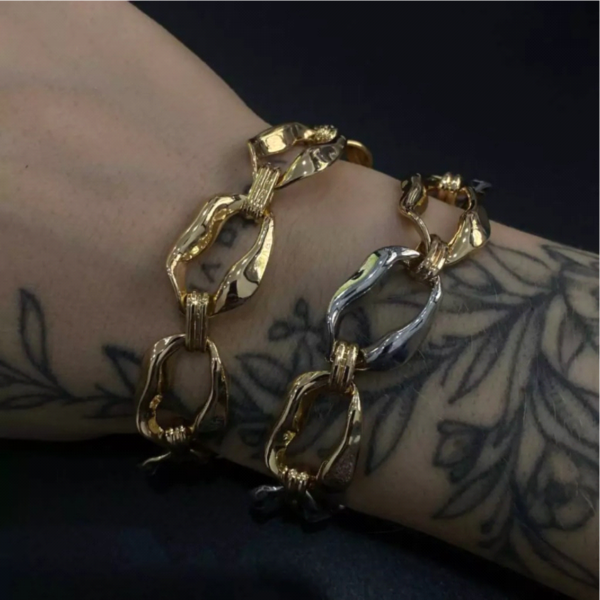 Pulseira de Metal  Argola Elos