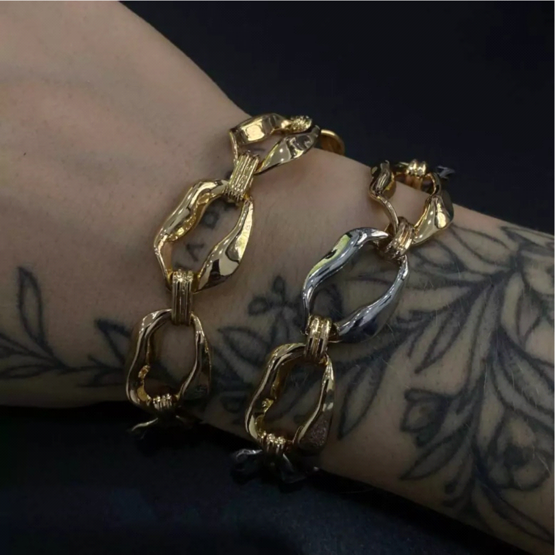 Pulseira de Metal Argola Elos