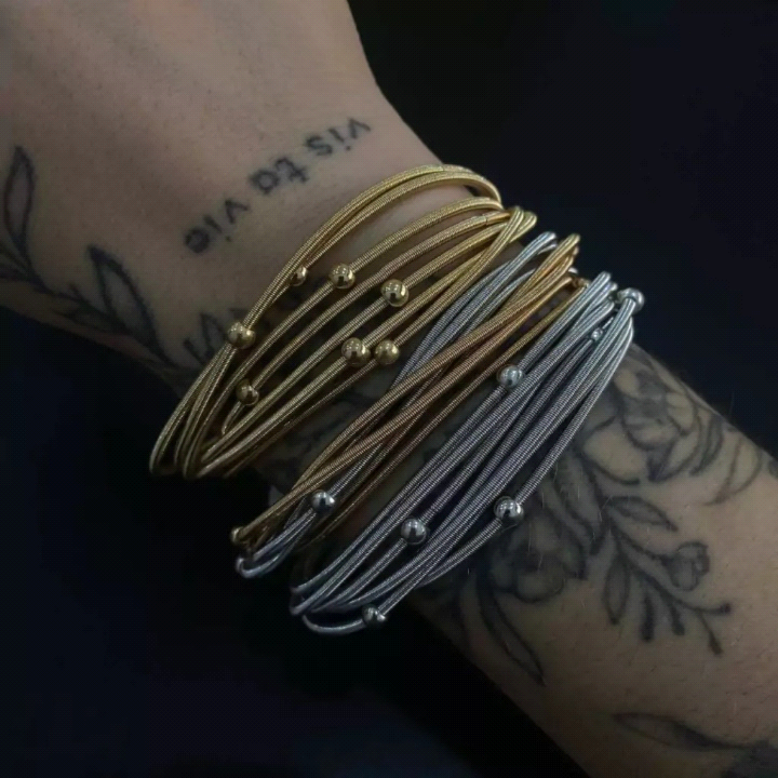 Pulseira de Metal Corda de Violão