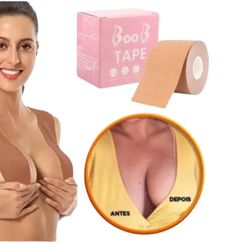 Sutiã Adesivo Boob Tape Invisível À Prova D’Água e Resistente ao Suor